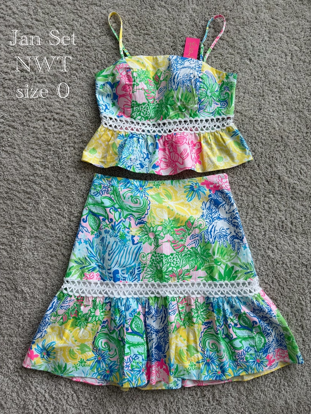 Lilly Pulitzer Multicolor Floral Jan Two-Piece Set